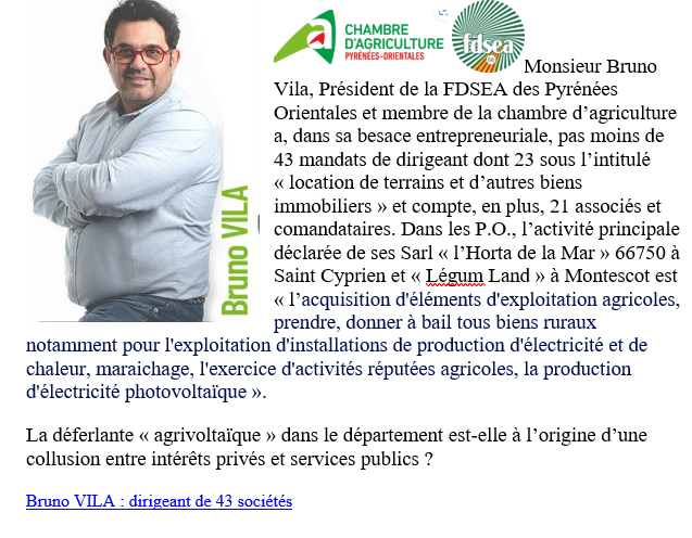 Bruno Vila : Photo @chambre d'agriculture